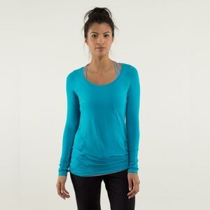 lululemon athletica Turquoise Long Sleeve Tee